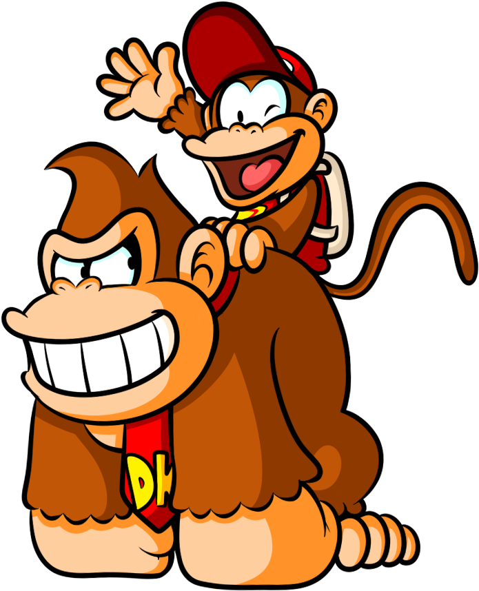 Donkey Kong And Diddy Kong By Captain-regenold - Paper Mario Donkey Kong (729x870), Png Download