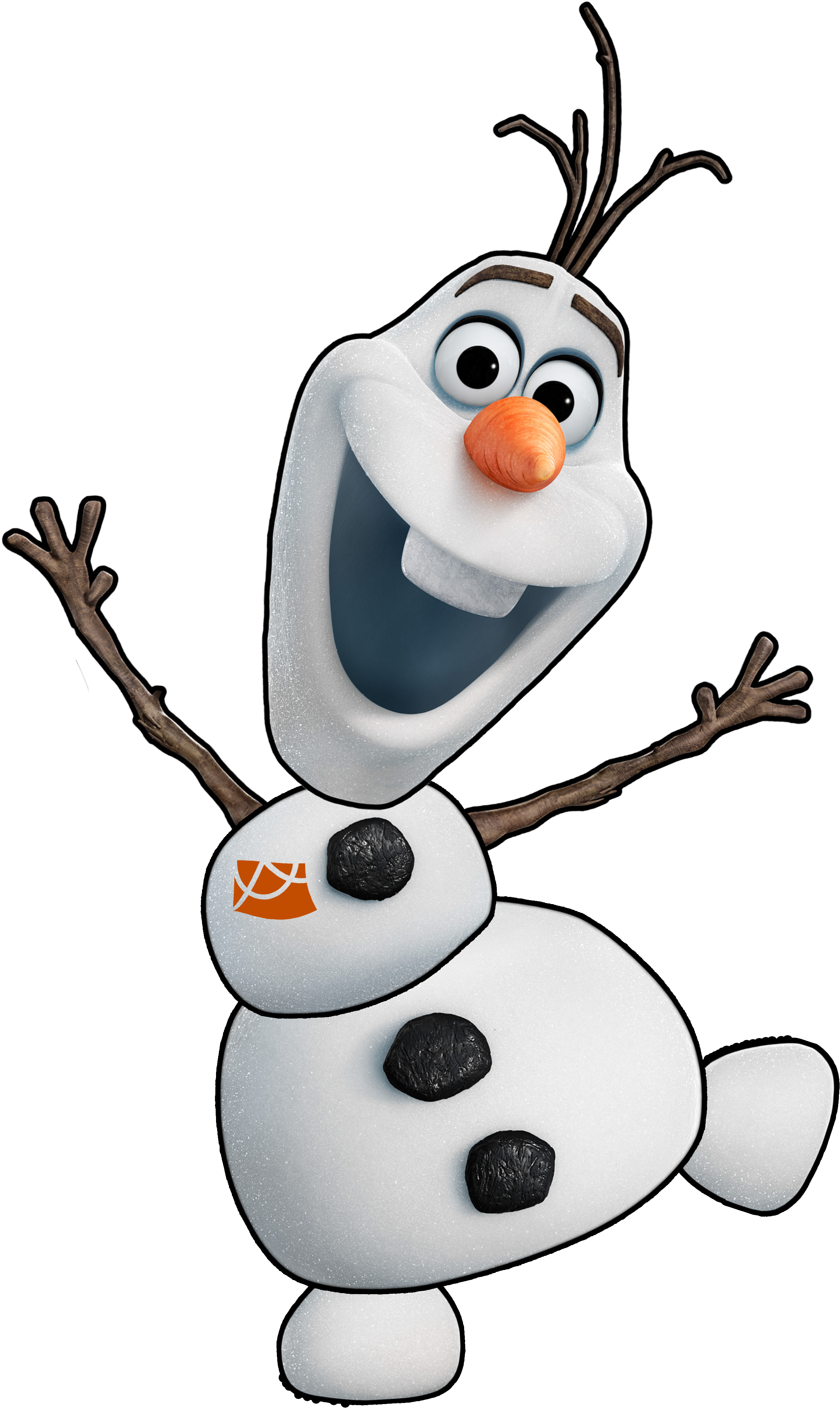 Elsa Olaf Template Drawing Clip Art - Olaf Png (3000x4000), Png Download