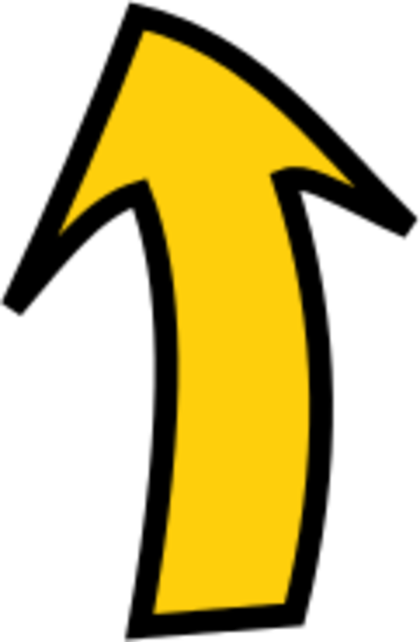 Download Arrow Pointing Up Yellow Curved Arrow Clipart PNG Image With which-translation-vectors-could-have-been-used-for-the-pair-of-figures