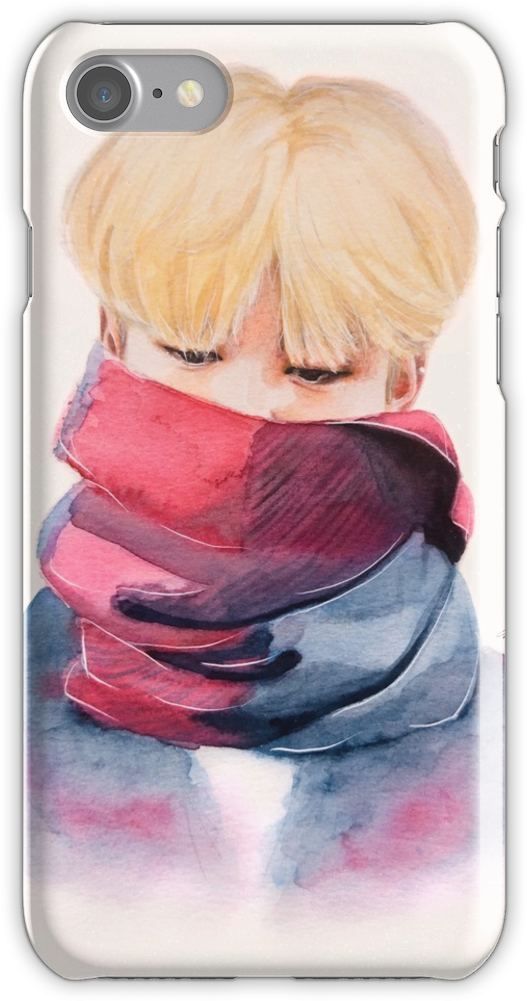 Jimin Iphone 7 Snap Case - Dibujos Realistas Bts (750x1000), Png Download