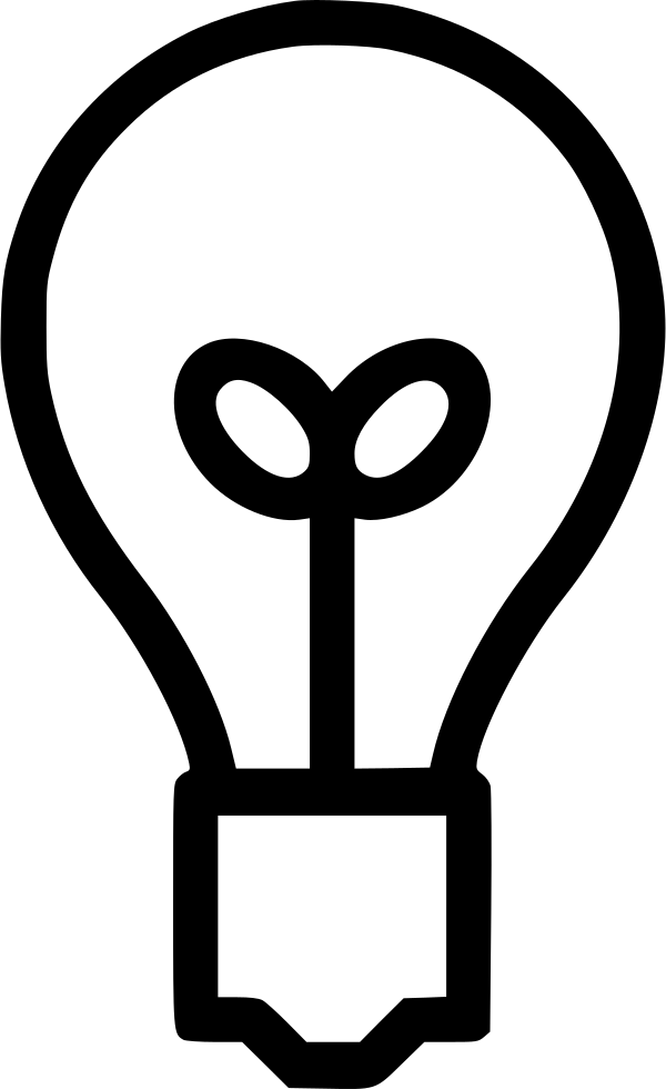 Bright Bulb Idea Lamp Light Comments (600x980), Png Download