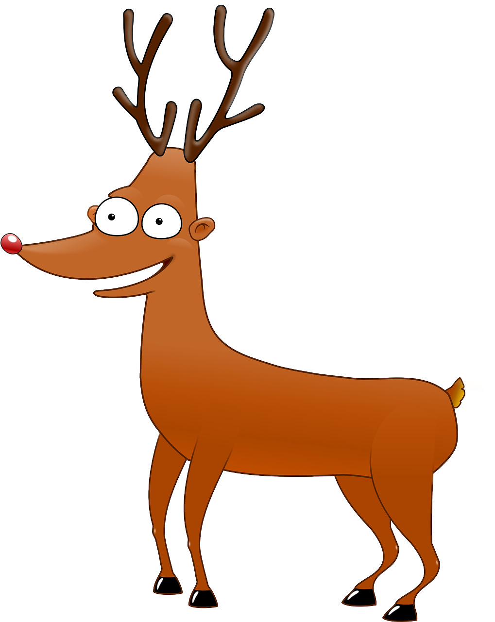 Free To Use Public Domain Reindeer Clip Art - Reindeer .png (645x800), Png Download