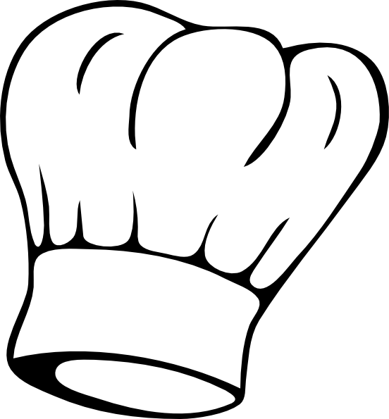 Chef Hat Clip Art At Clker - Toque Clipart (552x595), Png Download