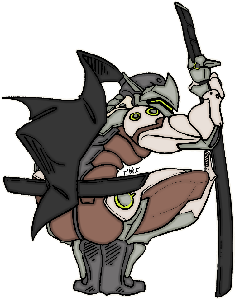 Have Some Genji Booty - Genji Gif Transparent Background (875x990), Png Download