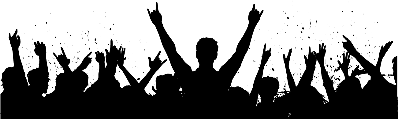 Background-crowd - Manian-hands Up Forever (4cd) (1301x390), Png Download