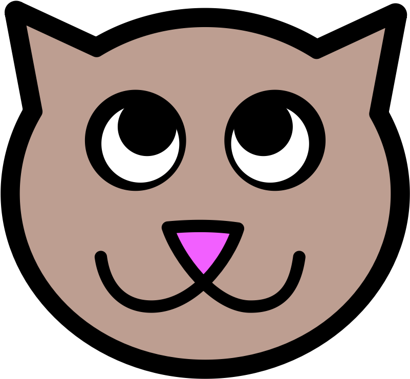 Download Cute Cat Tete De Chat Dessin Png Image With No Background Pngkey Com