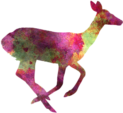 Click And Drag To Re-position The Image, If Desired - Female Deer 01 In Watercolor All-over-print T-shirt, (600x480), Png Download