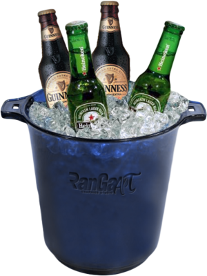 Drinking Clipart Bucket Beer - Bucket Of Beer Transparent (300x400), Png Download
