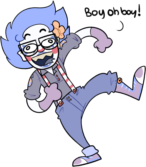 Bonus My Boi, Excited About All These Dang Clowns - Cartoon (540x580), Png Download