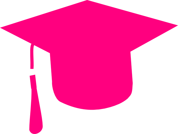 Class Of Clip Art At Clker Com - Pink Graduation Cap Clipart (600x452), Png Download