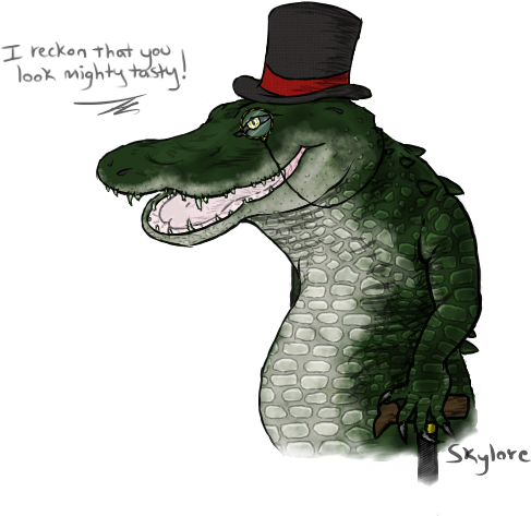 Dapper Gator - Nile Crocodile (601x601), Png Download