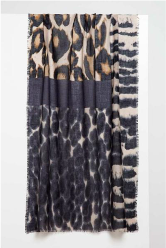 Melange Animal Print Scarf - Scarf (500x500), Png Download