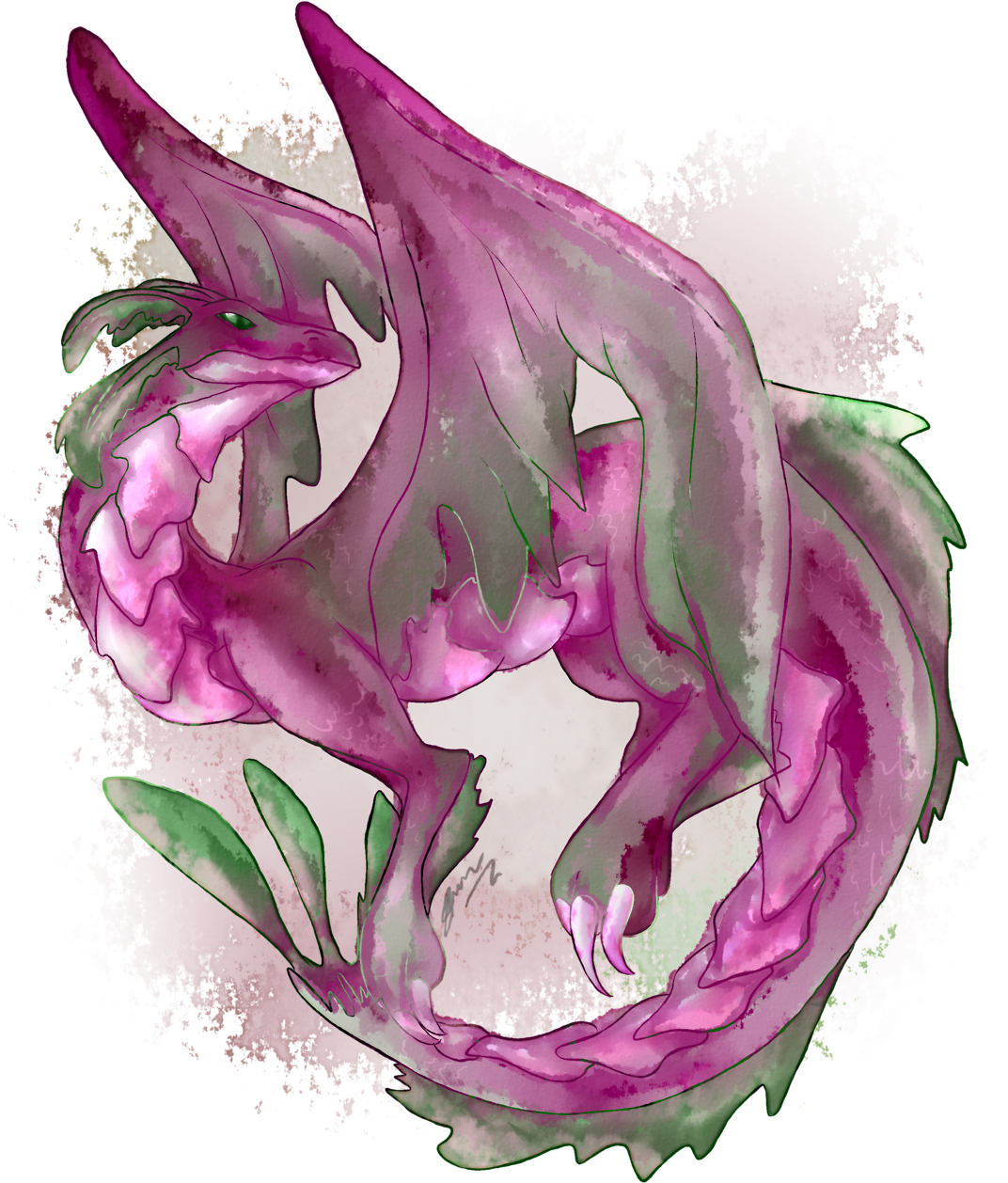 Hi I Drew Nah For Art Class - Illustration (1280x1536), Png Download