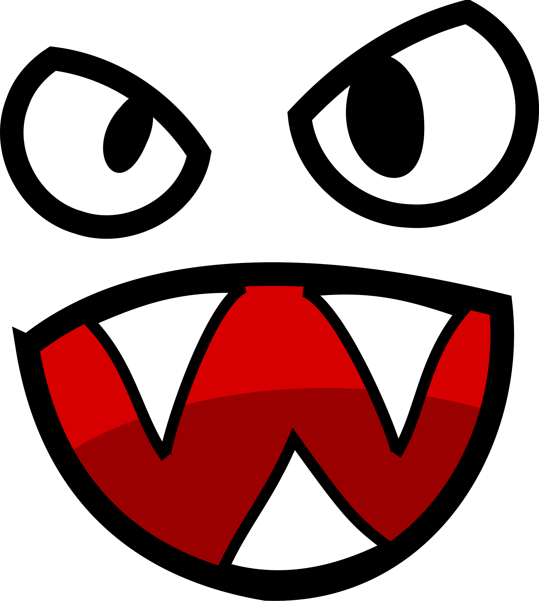 Pumpkin Clipart Eye - Cartoon Monster Eye (2153x2400), Png Download