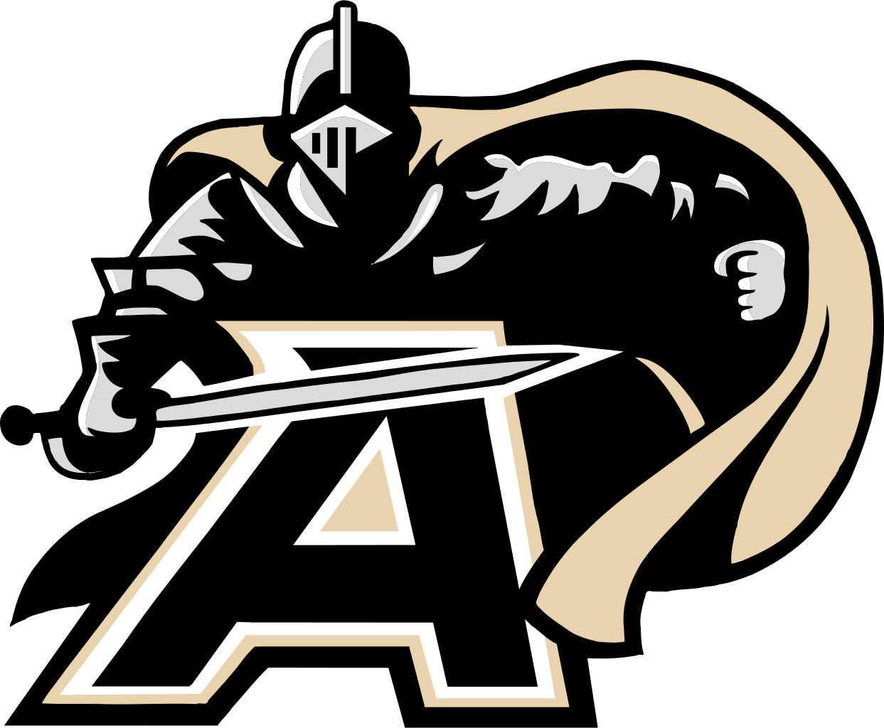 Army Black Knights Logo Army Navy Football, Football - Army Black Knights (385x317), Png Download