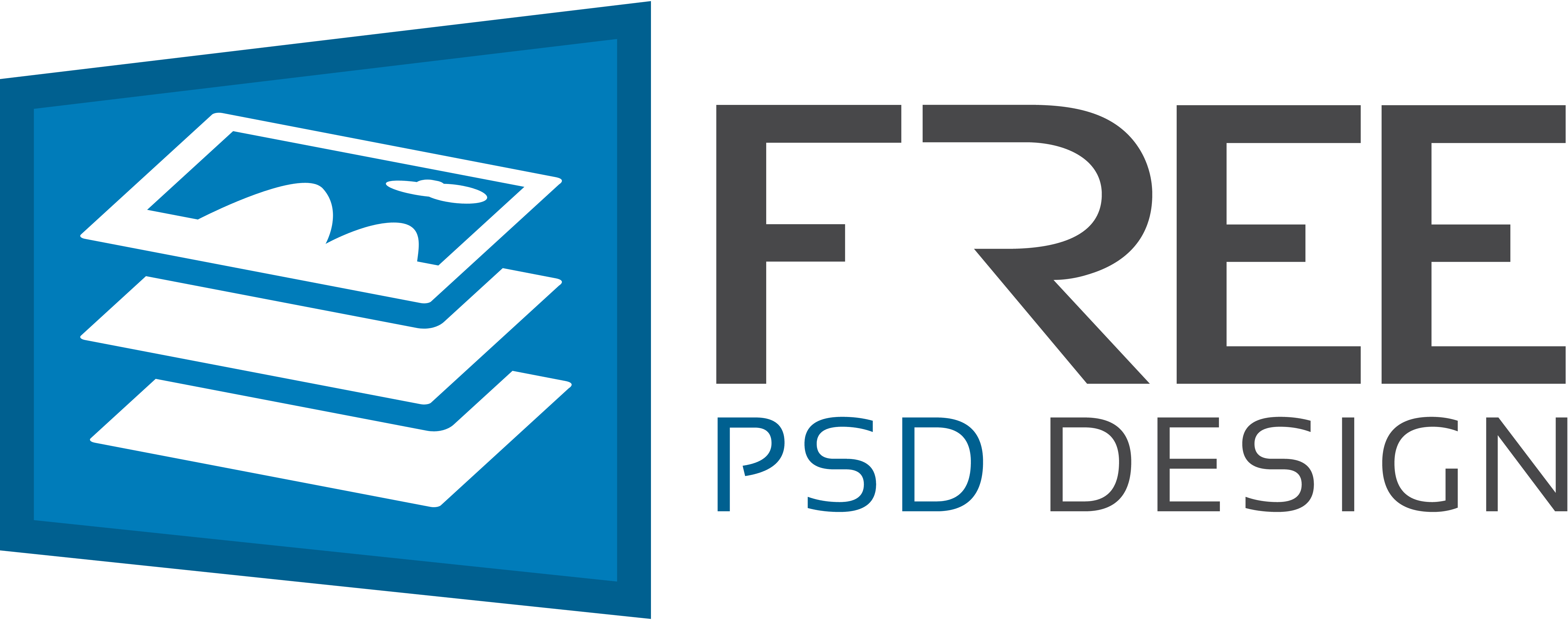 Free Psd Design Home - Free Psd Design Logo (5333x2110), Png Download