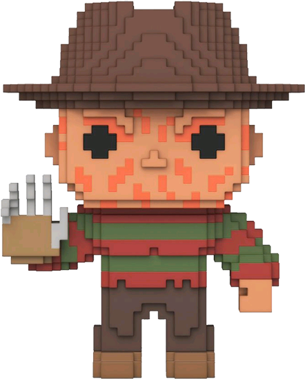 A Nightmare On Elm St - 8 Bit Freddy Krueger Pop (600x600), Png Download