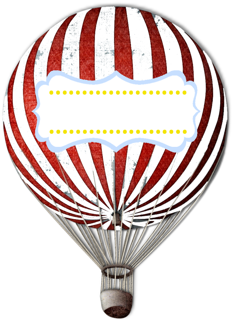 Victorian Clipart Hot Air Balloon - Printable Hot Air Balloon Free (957x1267), Png Download