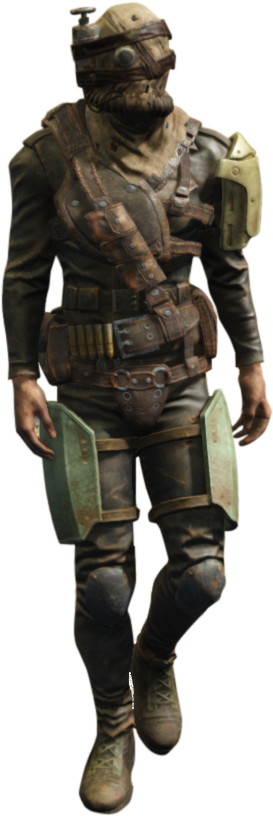 Fo4 Raider Survivalist - Soldier (409x924), Png Download