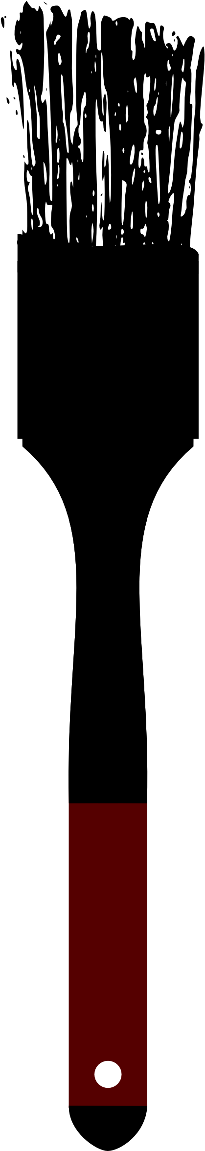 Clipart Info - Paint Brush (1697x2400), Png Download