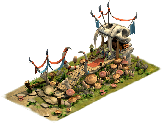 King Diabhals Throne - Elvenar (586x585), Png Download