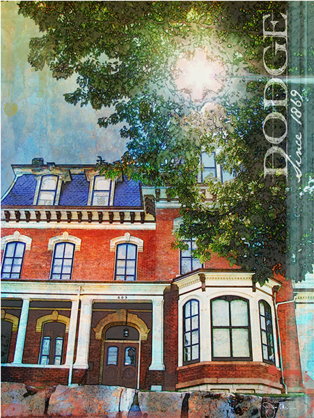 “dodge House - Painting (600x600), Png Download