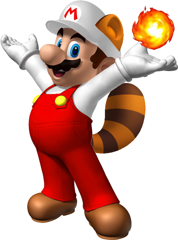 Fire Raccoon Mario - Mario Party 8: Prima Official Game Guide [book] (607x807), Png Download