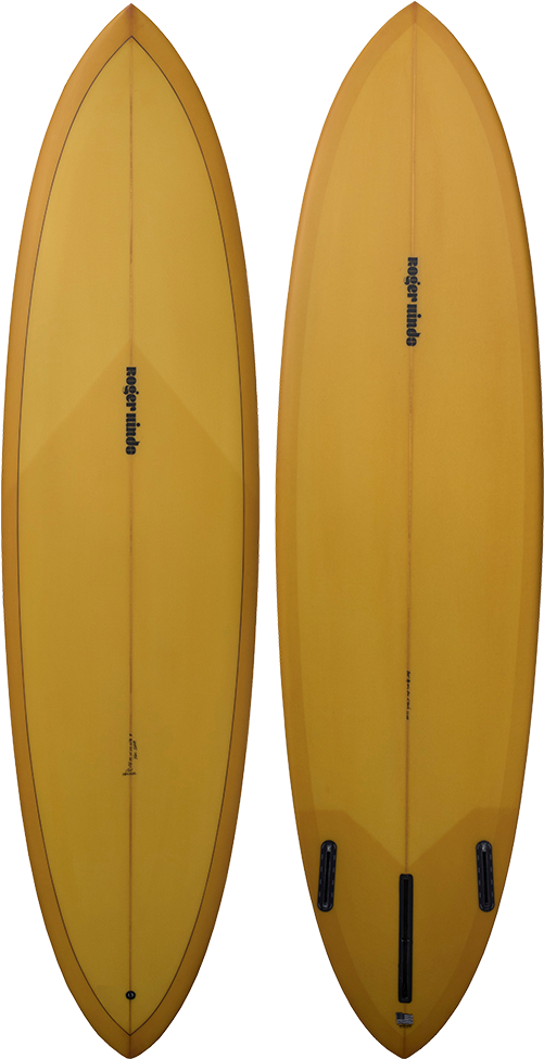 Roger Hinds Surfboards Tracker Gold Tb - Surfboard (500x1224), Png Download