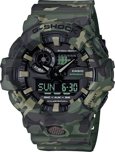 Casio G Shock Ga 700cm 3adr (386x510), Png Download