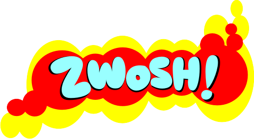 Sw - Comic 'pow' 'splat' Wall Stickers (518x284), Png Download