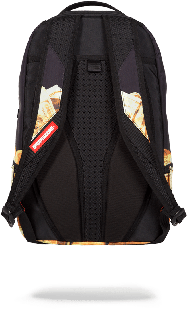 Antonio Brown Golden Money - Sprayground Antonio Brown Golden Money Backpack: Black (600x766), Png Download