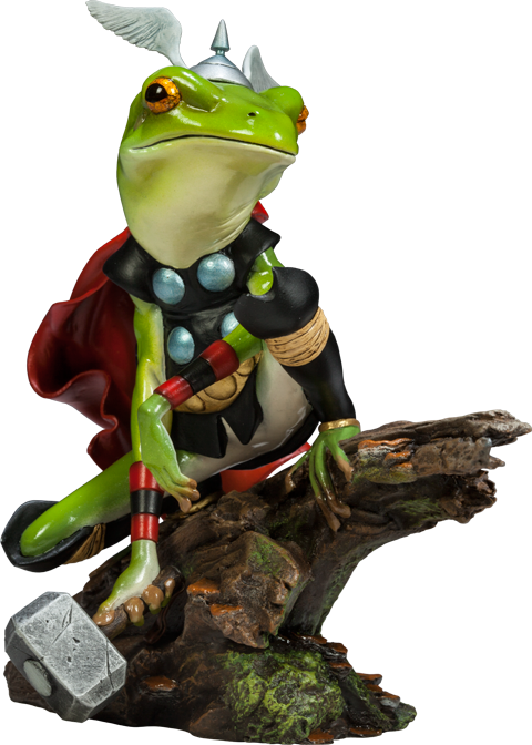 Marvel Diorama Thor Frog - Thor - Frog Diorama Statue (480x672), Png Download