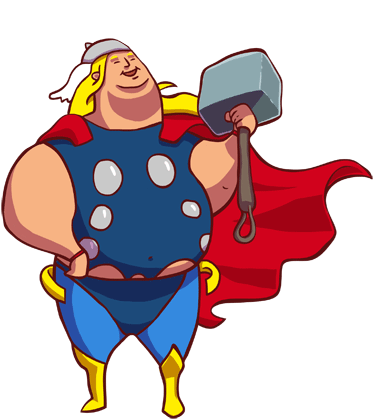 What If Superheros Let Themselves Go - Superman Fat (400x504), Png Download