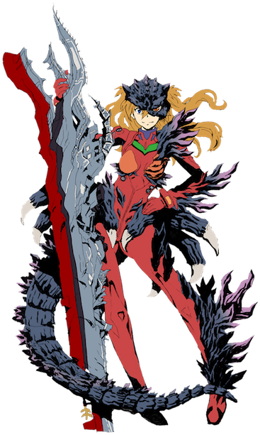 Transparent Evangelion - Shin Godzilla Vs Evangelion (425x650), Png Download