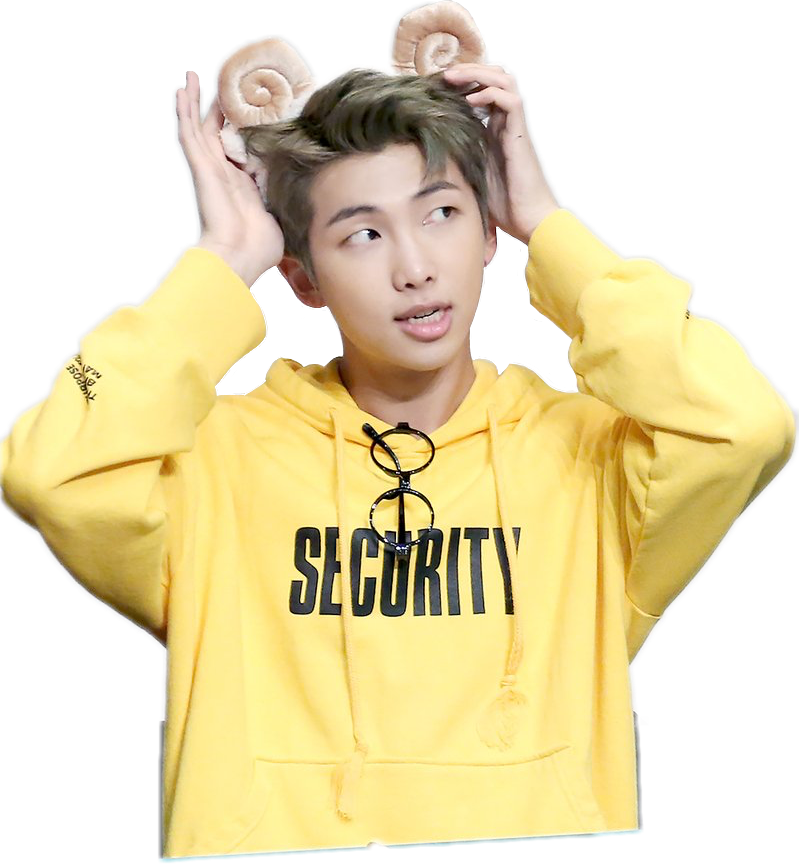 Rap Monster♡ Armybts Bts Rapmonster Yellow Freetoedit - Bts Rap Monster Png (799x864), Png Download
