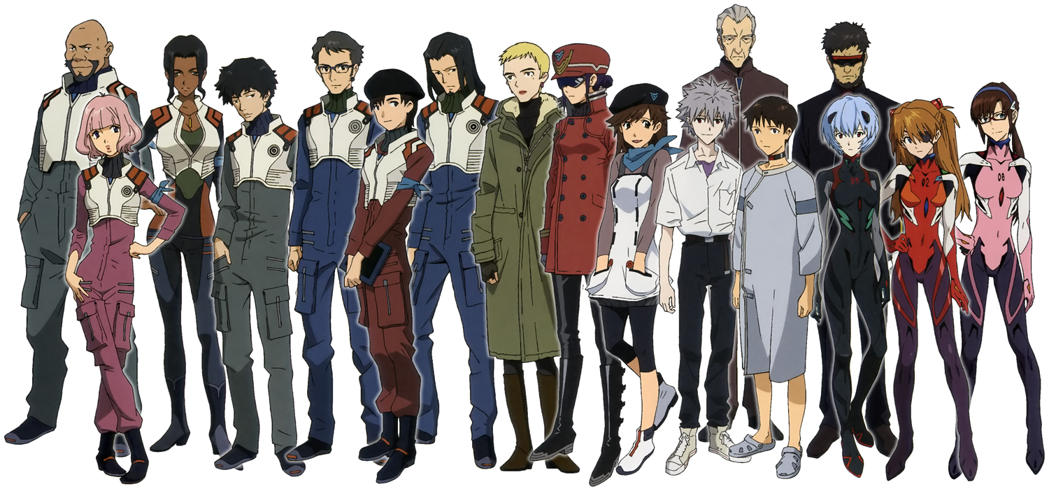 1mib, 1500x702, 11[1] - Evangelion 3.0 Characters (1500x702), Png Download
