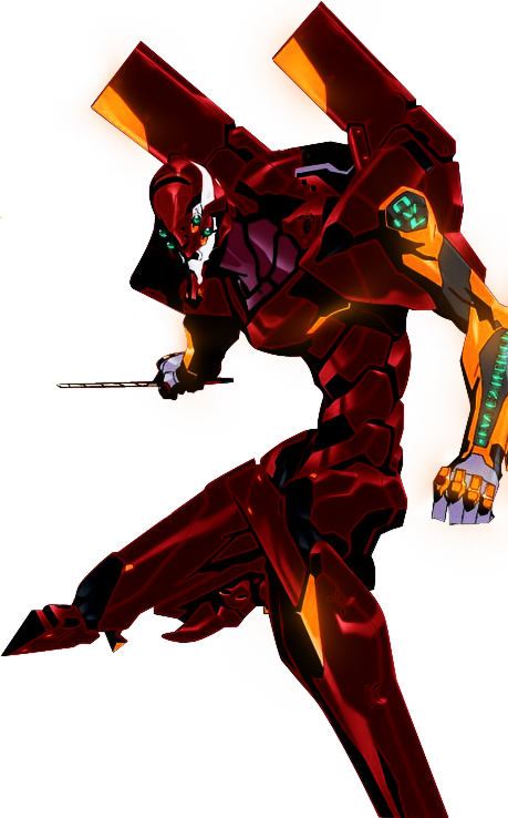 Neon Genesis Evangelion Render Eva 02 (459x738), Png Download