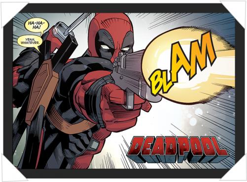 #921 - Deadpool Blam (500x500), Png Download