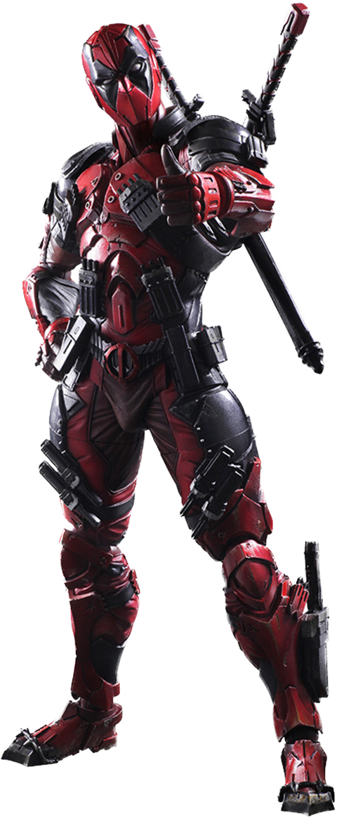 Marvel Comics Variant - Deadpool - Variant Play Arts Kai Figure (247x600), Png Download