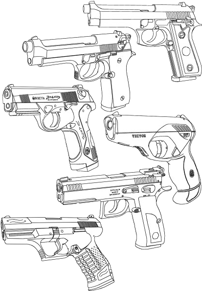 By Xylojw - Gun (419x600), Png Download