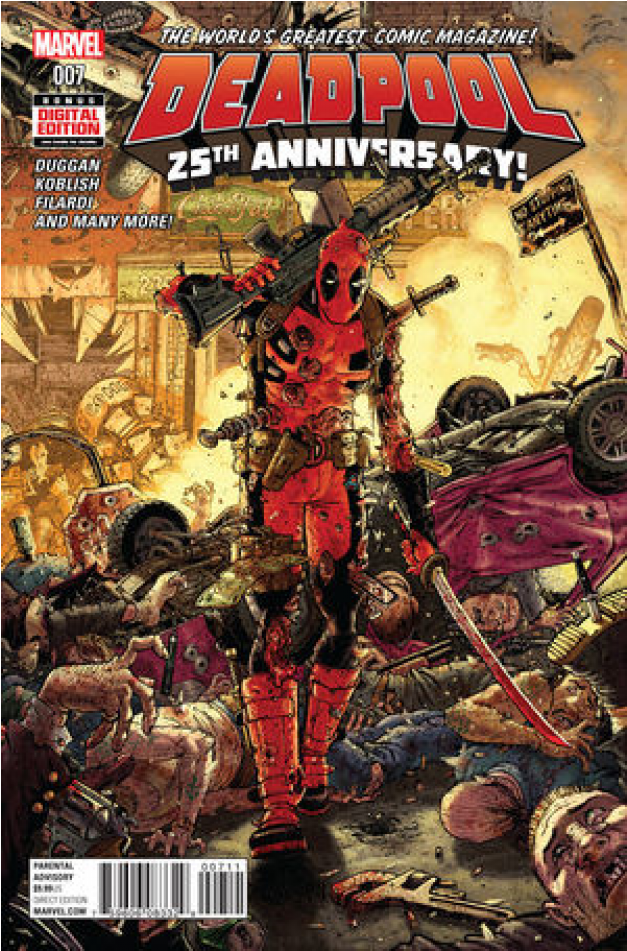 Купете Comics 2016-04 Deadpool 7 25th Anniversary - Deadpool Vs. Sabretooth (950x950), Png Download