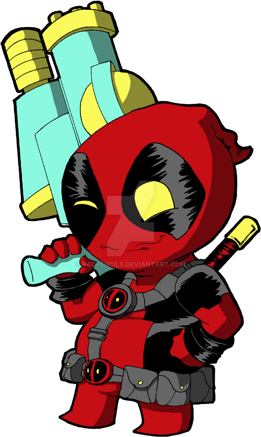 Download Deadpool Drawing Marvel Comics Superhero Comic Book - Deadpool  Baby Cartoon Illustration PNG Image with No Background 