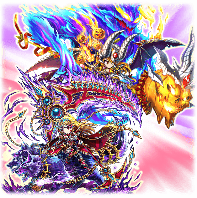 Banner 6star Halloween - Brave Frontier Ciara And Semira (628x633), Png Download