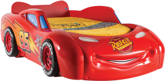 Lightning Mcqueen Bed Png (600x600), Png Download