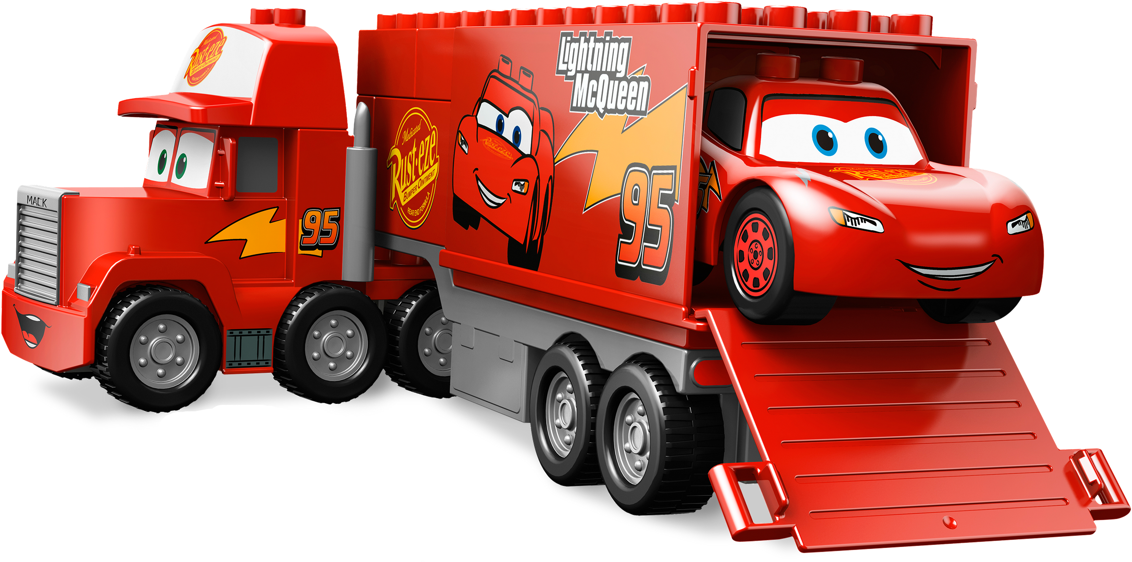 Mcqueen Truck Gallery - Truck Mack Mcqueen (3753x1871), Png Download