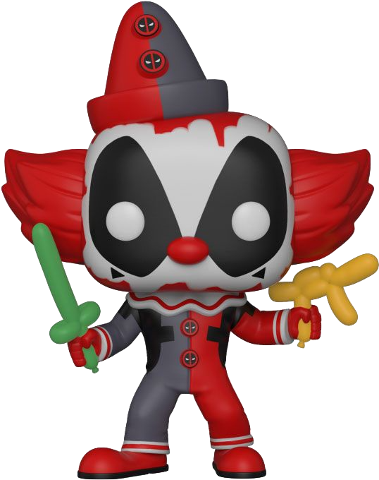 Deadpool Playtime Deadpool Clown Pop - Funko Pop Clown Deadpool (579x794), Png Download