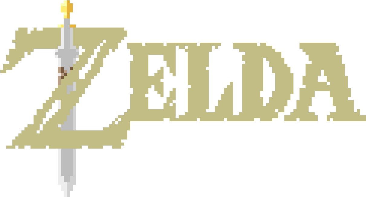 Breath Of The Wild Title - Pixel Art Link Breath Of The Wild (1250x710), Png Download