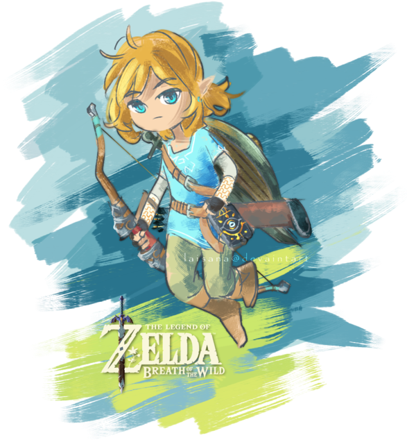 Link Breath Of The Wild By Laisa - Legend Of Zelda: Breath Of The Wild Samsung Galaxy (600x660), Png Download