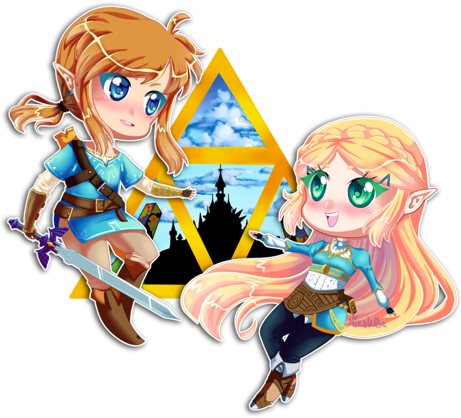 Breath Of The Wild By Nikowise - Chibi Link Breath Of The Wild (905x883), Png Download