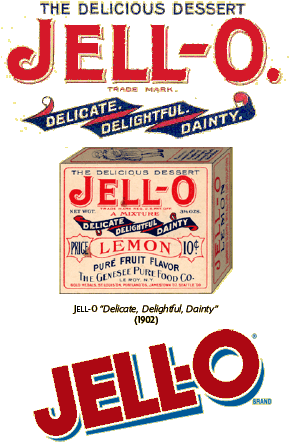 Original Jell-o Header Art - Vintage Packaging (290x478), Png Download